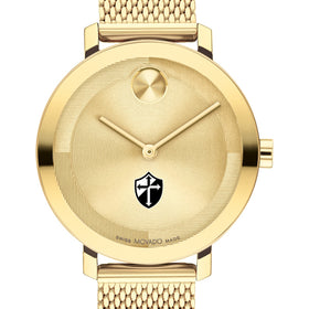 Providence College Women&#39;s Movado Bold Gold with Mesh Bracelet Shot #1