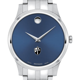 Providence Men's Movado Collection Stainless Steel Watch with Blue Dial Shot #1