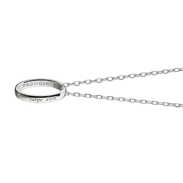 Providence Monica Rich Kosann "Carpe Diem" Poesy Ring Necklace in Silver Shot #3