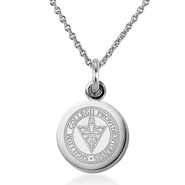 Providence Necklace with Charm in Sterling Silver Shot #1