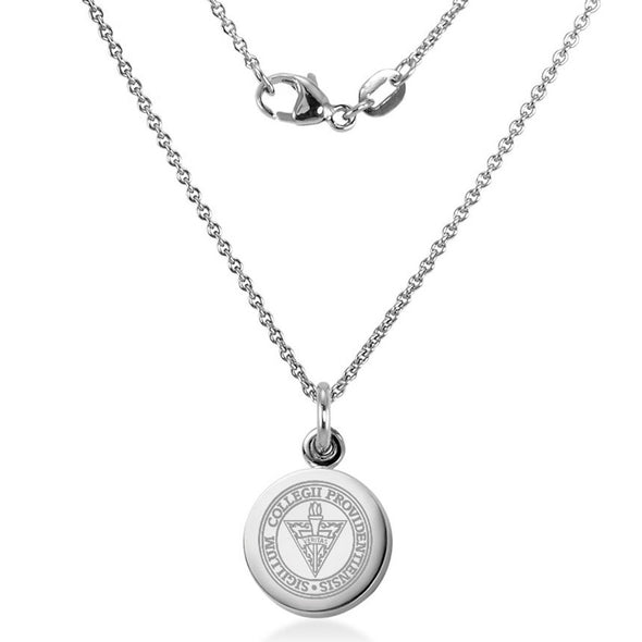 Providence Necklace with Charm in Sterling Silver Shot #2