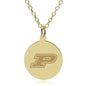 Purdue 14K Gold Pendant & Chain Shot #1