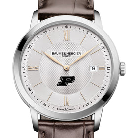 Purdue Men's Baume et Mercier 40mm Classima Quartz Watch with Silver Dial & Dark Brown Leather Strap Shot #1