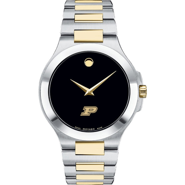 Purdue Men&#39;s Movado Collection Two-Tone Watch with Black Dial Shot #2