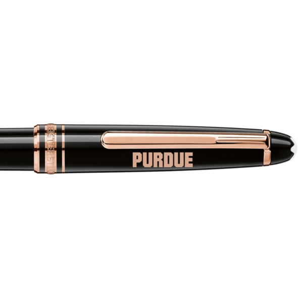 Purdue Montblanc Meisterstück Classique Ballpoint Pen in Red Gold Shot #2