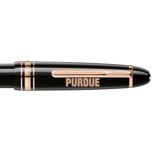 Purdue Montblanc Meisterstück LeGrand Ballpoint Pen in Red Gold Shot #2