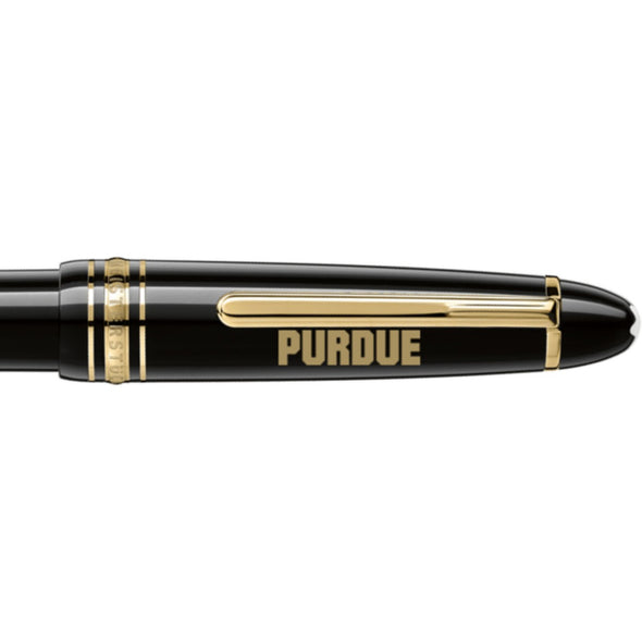Purdue Montblanc Meisterstück Midsize Ballpoint Pen in Gold Shot #2