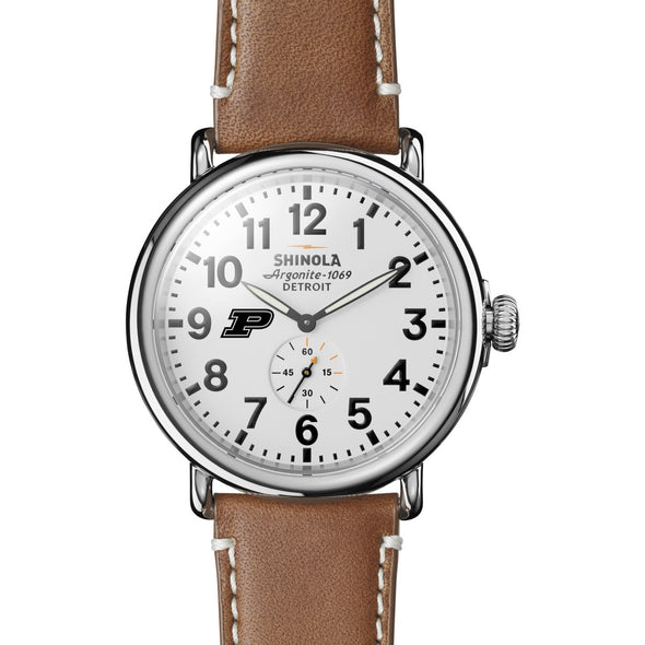 Purdue Shinola Watch, The Runwell 47 mm White Dial Shot #2