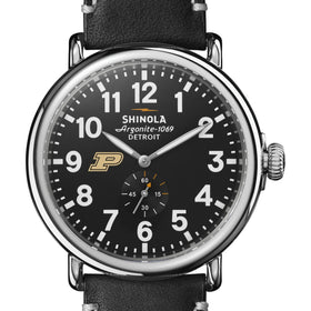 Purdue Shinola Watch, The Runwell 47mm Black Dial Shot #1