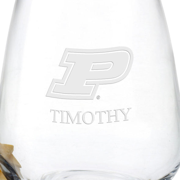 Purdue Stemless Wine Glasses - Set of 4 Shot #3