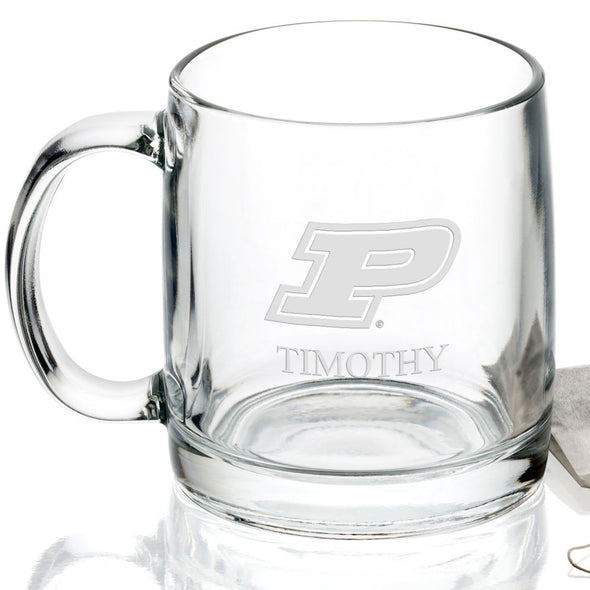 Purdue University 13 oz Glass Coffee Mug Shot #2