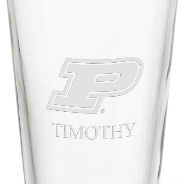 Purdue University 16 oz Pint Glass- Set of 2 Shot #3
