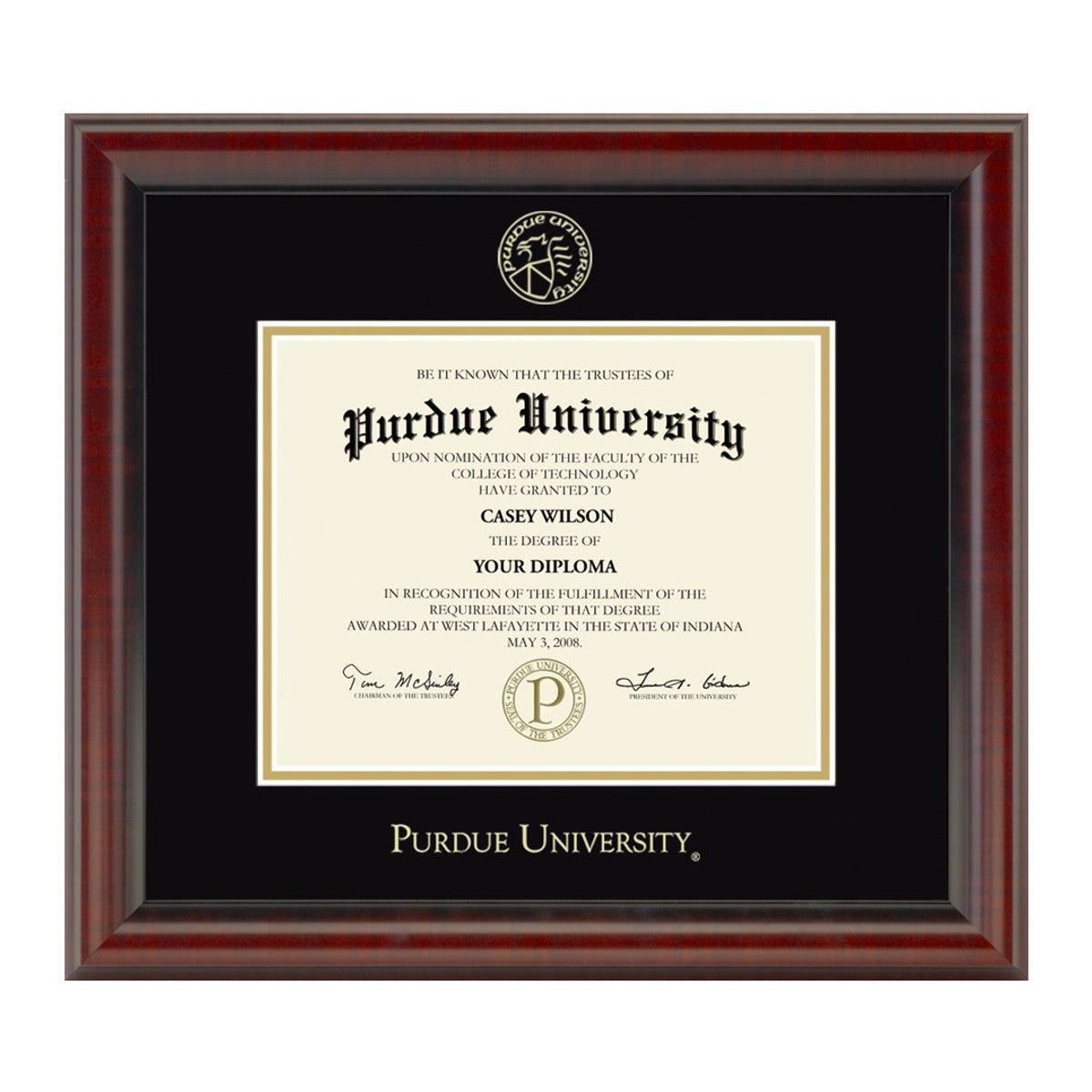 Purdue Bachelors Diploma Frame - Fidelitas | M.LaHart & Co.