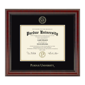 Purdue University Bachelors Diploma Frame, the Fidelitas Shot #1