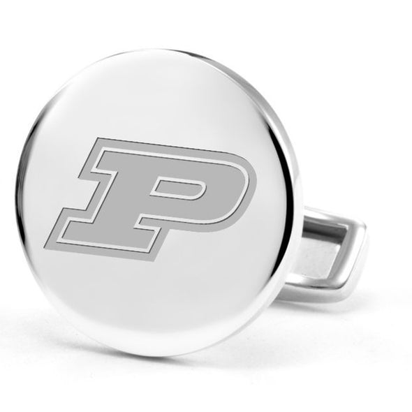 Purdue University Cufflinks in Sterling Silver Shot #2
