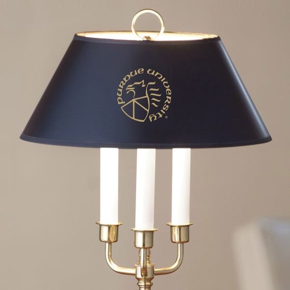Purdue University Lamp in Brass &amp; Marble Shot #2