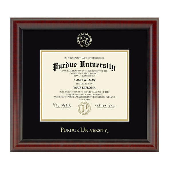 Purdue University Masters/PhD Diploma Frame, the Fidelitas Shot #1