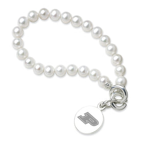 Purdue University Pearl Bracelet with Sterling Silver Charm Shot #1