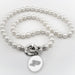 Purdue University Pearl Necklace with Sterling Silver Charm