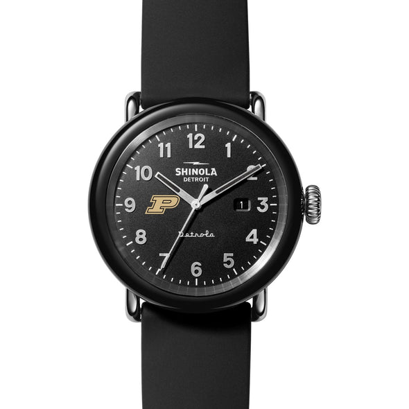 Purdue University Shinola Watch, The Detrola 43mm Black Dial at M.LaHart &amp; Co. Shot #2