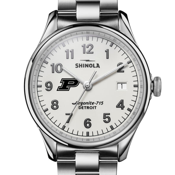 Purdue University Shinola Watch, The Vinton 38 mm Alabaster Dial at M.LaHart & Co. Shot #1