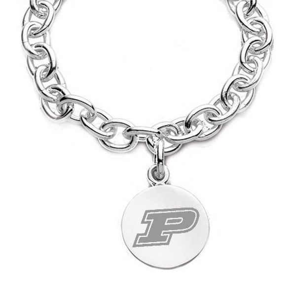 Purdue University Sterling Silver Charm Bracelet Shot #2