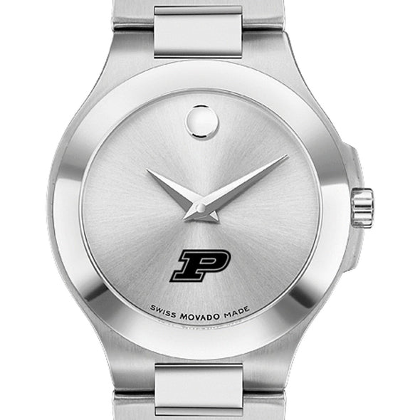 Purdue Women&#39;s Movado Collection Stainless Steel Watch with Silver Dial Shot #1