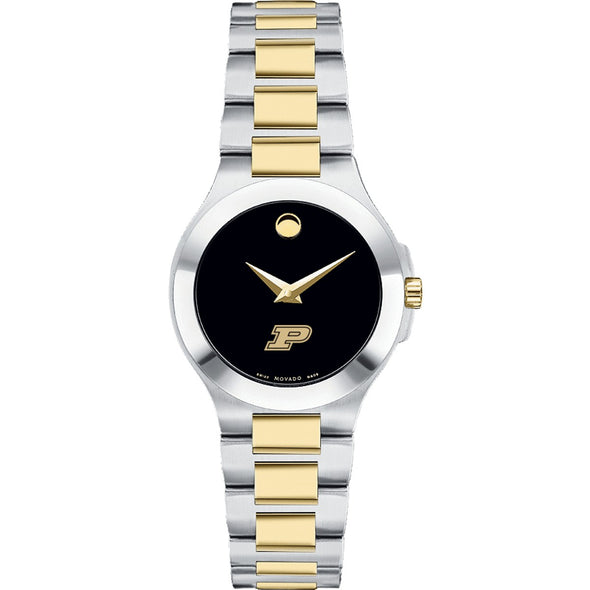 Purdue Women&#39;s Movado Collection Two-Tone Watch with Black Dial Shot #2