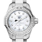 Purdue Women's TAG Heuer Steel Aquaracer with Diamond Dial & Bezel Shot #1