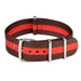 RAF Nylon Strap Brown & Red