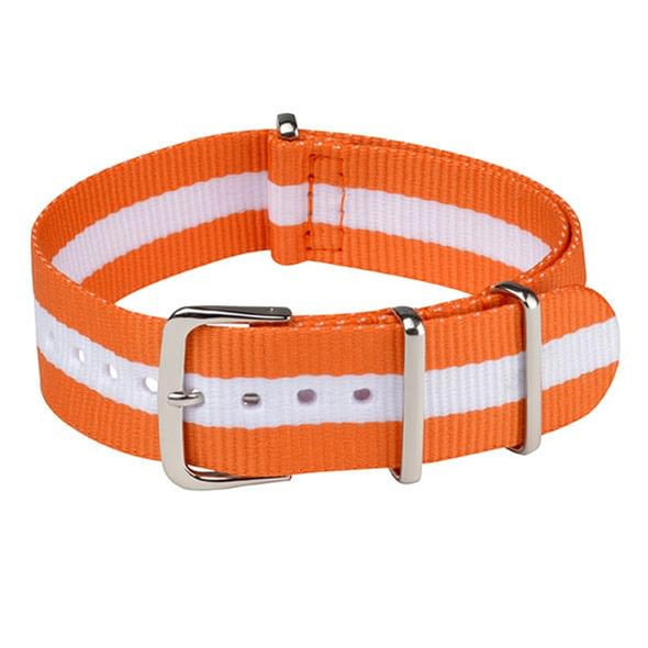 RAF Nylon Strap Orange & White Shot #1