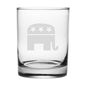 Republican Elephant Tumbler Glasses - Made in the USA Shot #1