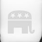 Republican Elephant Tumbler Glasses - Made in the USA Shot #2