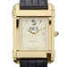 Rice Men's Gold Quad with Leather Strap