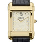 Rice Men's Gold Quad with Leather Strap Shot #1