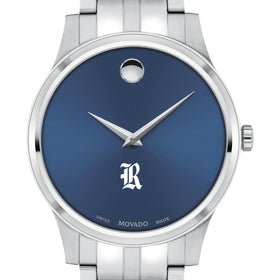 Rice Men's Movado Collection Stainless Steel Watch with Blue Dial Shot #1