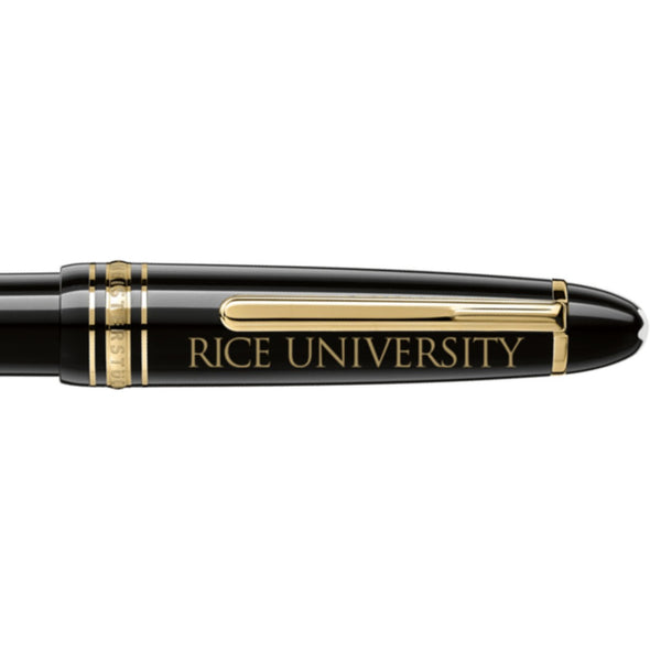 Rice Montblanc Meisterstück Midsize Ballpoint Pen in Gold Shot #2