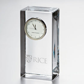 Rice Tall Glass Desk Clock by Simon Pearce Shot #1