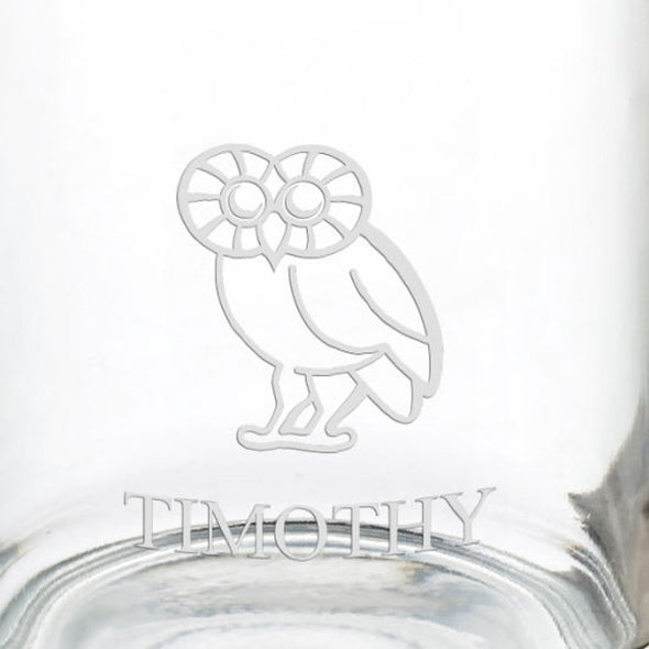 Rice University 13 oz Glass Coffee Mug Shot #3