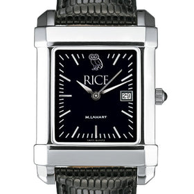 Rice University Men's Black Quad with Leather Shot #1