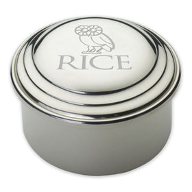 Rice University Pewter Keepsake Box Shot #1
