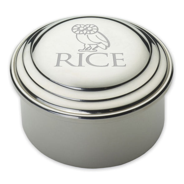 Rice University Pewter Keepsake Box Shot #1
