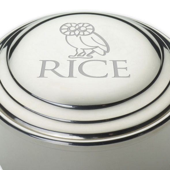 Rice University Pewter Keepsake Box Shot #2