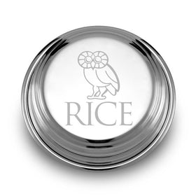 Rice University Pewter Paperweight Shot #1