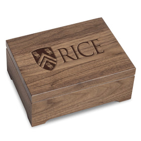 Rice University Solid Walnut Desk Box Shot #1