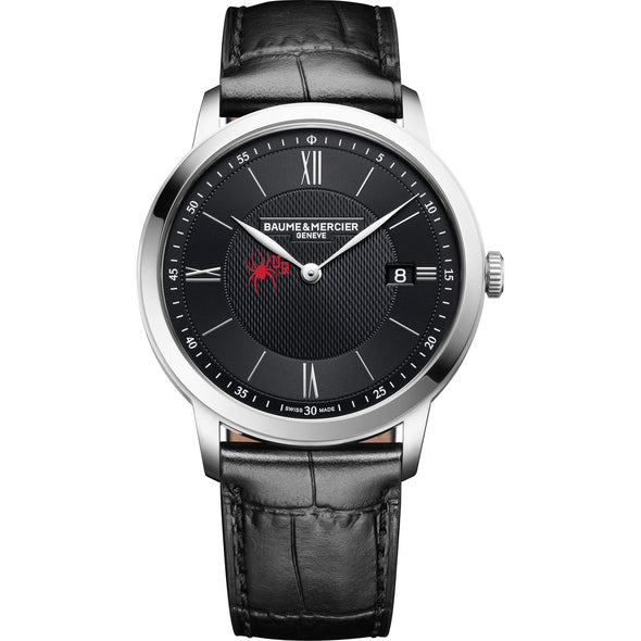 Richmond Men's Baume et Mercier 40mm Classima Quartz Watch with Black Dial & Black Leather Strap Shot #2