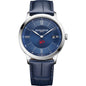 Richmond Men's Baume et Mercier 40mm Classima Quartz Watch with Blue Dial & Dark Blue Leather Strap Shot #2