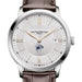 Richmond Men's Baume et Mercier 40mm Classima Quartz Watch with Silver Dial & Dark Brown Leather Strap
