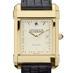 Richmond Men's Gold Quad with Leather Strap Shot #1