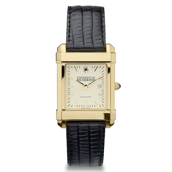Richmond Men's Gold Quad with Leather Strap Shot #2